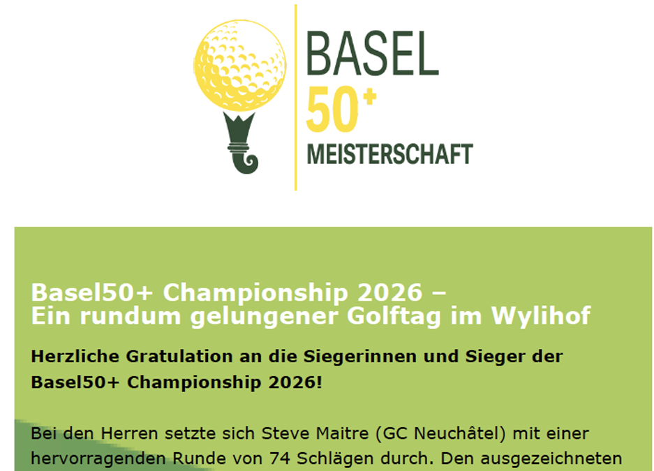 Ein rundum gelungener Golftag im Wylihof